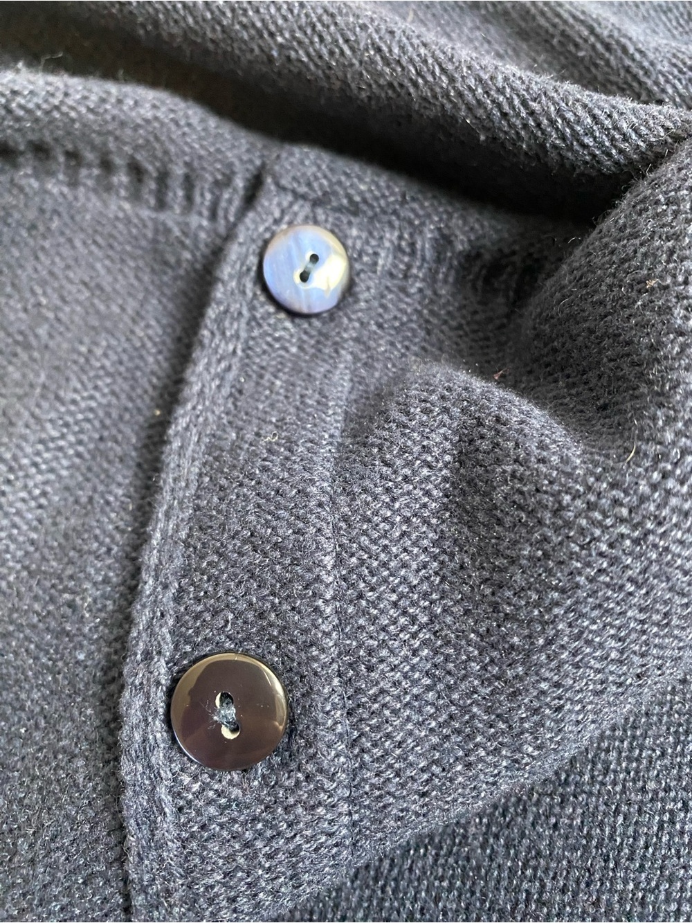 Christopher & Banks Vintage 90’s Navy Half Sleeve Crewneck Cardigan - Picture 4 of 9
